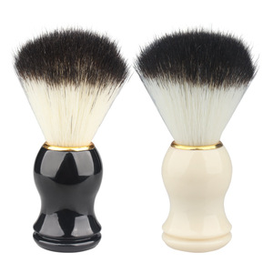 Pennello da Barba Manuale in Nylon con Manico in Plastica, Stile Retrò, per Sapone e Crema da Barba, Ideale per Saloni di Bellezza - Modello 2026 - Product Image 3