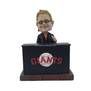 Bán Buôn Tùy Chỉnh Chất Lượng Cao Sir <span class=keywords><strong>Elton</strong></span> John Nhựa Bobble Head Bức Tượng Nhỏ Để Trang Trí - Product Image 2