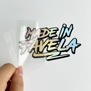 Không thấm nước UV chống lại chuyển ngoài trời Tùy Chỉnh chết cắt Xe Cửa sổ đề can tùy chỉnh Holographic vinyl dán chữ - Product Image 5