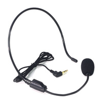 3.5MM 2/3 pôle tête filaire Microphone casque Studio qualité amplificateur vocal son clair omnidirectionnel métal micro sans fil