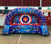 Campo de Tiro Inflable Nerf con Objetivos Móviles, Zona de Batalla para Alquiler, Juego de Tiro Interactivo