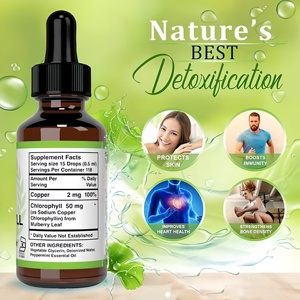 OEM ODM Supported Best Organic Chlorophyll Liquid Adults Licorice Drops Oral Herbal Supplement Extract - Product Image 4
