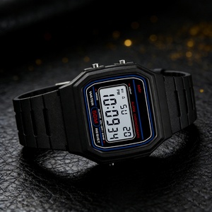 นาฬิกาดิจิตอลทรงสี่เหลี่ยมรุ่น F91W วินเทจ ดีไซน์คลาสสิกทันสมัย สายซิลิโคน ฟังก์ชั่นหลากหลาย พร้อมนาฬิกาปลุก ปี 2026 - Product Image 3