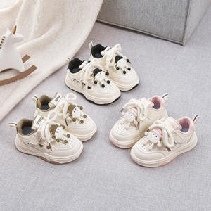 2025 primavera Otoño, zapatos deportivos de cuero para niños y niñas, zapatos informales antideslizantes para correr para niños pequeños, logotipo personalizado de lona - Product Image 4
