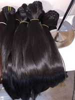 Lots de Cheveux Humains Vierges Indiens Bruts en Gros, Pas Chers, Raides, Ondulés, Bouclés, 100% Cheveux de Donneur Bruts avec Tissages de Cheveux Humains