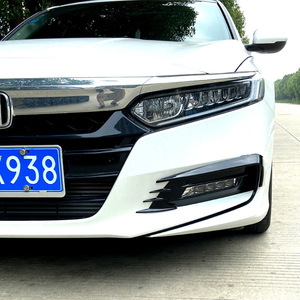 Honda Accord 10th Gen 2018+ Front Bumper Air Vent Blade Body Kit Piano Black Carbon Fiber ABS <b>Decal</b> - Product Image 1