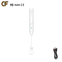 Nouveau mousseur à lait électrique sans fil à piles, 3 vitesses, automatique, fouet en acier inoxydable, USB