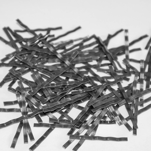 Fibres d'acier ondulées collées en faisceaux, extraction par fusion de l'acier au carbone, conception industrielle, ultra-fibres d'acier pour le ciment - Product Image 1
