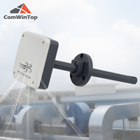 RS485 4-20mA 0-5V 0-10V Type de conduit de canalisation Capteur de volume d'air et de vitesse d'air Transmetteur de vitesse d'air de flux d'air