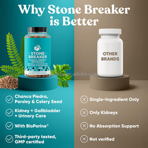 Suplemento de Marca Privada para la Salud Renal: Cápsulas Herbales de Extracto de <span class=keywords><strong>Chanca</strong></span> <span class=keywords><strong>Piedra</strong></span> para Desintoxicación OEM, 600mg, 60 Cápsulas - Product Image 3