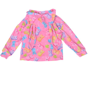 Dd-1 FANCY MONKEY Sudadera con Capucha Personalizada con Logotipo para Niña Pequeña, Top de Algodón/Fibra de Bambú Ecológico con Gorro de Conejo - Product Image 1