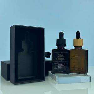 Botella de Vidrio Esmerilado Mate Redonda de Lujo para Cosméticos, 50 ml, para Suero Facial, 30 ml, 50 ml, 100 ml, Botella con Gotero para Aceites Esenciales, con Caja - Product Image 6