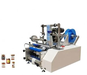 Machine d'étiquetage semi-automatique électrique pour bois, moteur PLC 220V, garantie 1 an, applicateur d'autocollants pour cartons et bouteilles, imprimante de date - Product Image 3