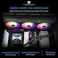 Thermalright Grand Vision 360 mm ARGB CPU enfriador líquido negro 2150RPM IPS pantalla LCD 480x480 resolución