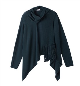 <span class=keywords><strong>Ropa</strong></span> de Otoño Personalizada para Mujer 2026, Primavera, Talla Grande, Bufanda Multiusos, Cárdigan con Cuello, Prenda de Punto Transpirable de Mezcla de Lana y Cachemira - Product Image 2