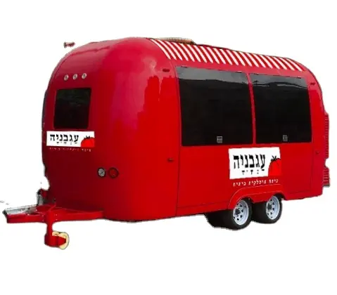 fully equipment fast food trailer ice cream truck hamburger cart Pizza van for sale