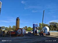 Système de silo à ciment horizontal Sddom avec centrale de mélange de coulis intégrée, ligne de production de pompe à commande PLC alimentée au diesel AU