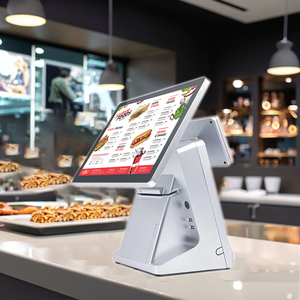 Tiền mặt đăng ký máy màn hình kép Tablet bán lẻ hệ thống POS Windows/Android POS với 58 Mét Máy in nhiệt cửa hàng tiện lợi - Product Image 5