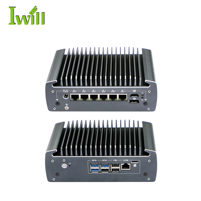 Pfsense Router 6 Intel I225-V 2.5G LAN Intel 10th Generation Core I3 I5 I7 Firewall Appliance Mini Pc Support 64GB RAM
