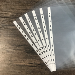 Nhà máy tùy chỉnh bền 11 lỗ trong suốt Tấm bảo vệ A4 Pp tài liệu tay áo tập tin thư mục không thấm nước Pouch Pocket - Product Image 6