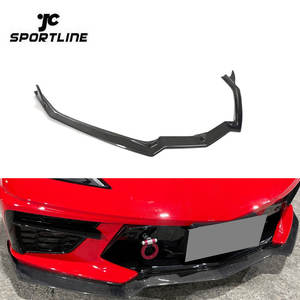 Lèvre de spoiler avant en fibre de carbone C8 pour <span class=keywords><strong>Chevrolet</strong></span> <span class=keywords><strong>Corvette</strong></span> C8 2 portes <span class=keywords><strong>Targa</strong></span> Top Coupé 2020-2021 - Product Image 1
