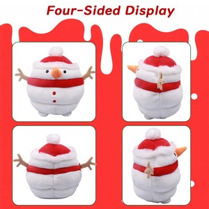 Super Soft Christmas Velboa Mouse Plush Toy Stuffed Animal with PP Cotton Filling Stress Relief Holiday <b>Gift</b> - Product Image 6