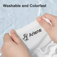 Tampons nominatifs personnalisés pour enfants, mini-tampons flash en plastique, impression numérique, étiquettes imperméables pour vêtements de maternelle 13.2G