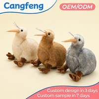 Grosir Pabrik OEM ODM Boneka Burung Kiwi Realistis Set Mainan Plush untuk Hadiah Anak-anak Perlengkapan Kamar Bayi Mewah Lembut dan Halus
