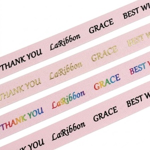 Wholesale Factory 19mm Luxury Polyester Ribbon Customized Printed Craft Ribbon for <b>Gift</b> Decoration and Wrapping <b>Bow</b> - Product Image 4