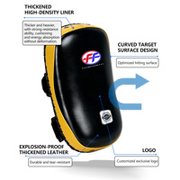 FIST Coussinets de Muay Thai en cuir microfibre de haute qualité et durables pour l'entraînement de boxe professionnel toutes saisons
