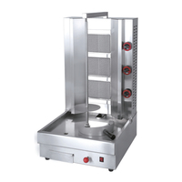 GPL à gaz 5 brûleurs Shawarma Grill Chicken Kebab Machine Rotation Automatique Doner Kebab Shawarma Machine