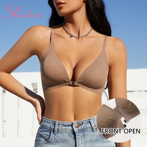 <span class=keywords><strong>Reggiseno</strong></span> Sharicca <span class=keywords><strong>con</strong></span> Apertura Frontale, Coppe Rimovibili a Goccia, Senza Ferretto, Taglio Laser, <span class=keywords><strong>Reggiseno</strong></span> Seamless per Donna - Product Image 2