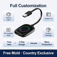 Oem/odm Kotak Mobil Nirkabel Terbaik 3-in-1 Wireless Carplay & Android Auto Multimedia Allwinner H618 3 En 1 Adaptor