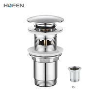 Bonde de vidange escamotable chromée au design moderne pour hôtels, facile à nettoyer et à installer
