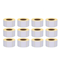 Rouleau d'étiquettes thermiques directes simple rangée 58x40mm sans BPA pour caisse enregistreuse TPV, étiquettes de prix, balance électronique, commande de thé au lait