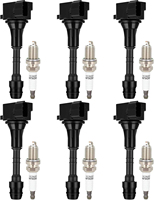 Bobine d'allumage et Pack de Bougies d'Allumage 94854 ILKR7J8 F4J203707010 E4G163707110 pour Chery Exeed Tiggo – 100% Testé, Pré-étalonné, Kit Complet