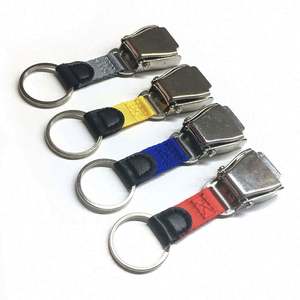 Zinc Alloy Airline <b>Safety</b> Buckle <b>Keychain</b> Seatbelt Buckle Aircraft Gifts Strap <b>Keychain</b> - Product Image 2