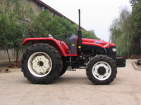 Traktor Roda LT300 30HP 2WD 8 Gigi Maju 4 Gigi Mundur Pengangkat Hidrolik PTO Dua Kecepatan Pompa Mesin Diesel Pertanian Mini
