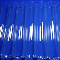 Prix de gros à partir d'une seule pièce. Tube de quartz à une extrémité fermée sur mesure, basé sur les dessins fournis