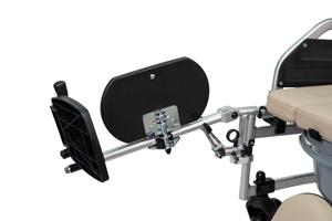 Silla de ruedas de aluminio manual inclinable Respaldo alto, reposapiernas elevable desmontable, asiento con inodoro, silla de ruedas plegable reclinable - Product Image 5