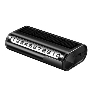 Tarjeta de estacionamiento temporal de metal que brilla en la oscuridad, 105x58x28mm, con función de ocultación con un clic para la reubicación del coche - Product Image 2