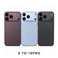 Boîtier de conversion pour téléphone X à 18 Pro, coque arrière, porte-batterie, vitre arrière, cadre de remplacement pour réparation de téléphone portable