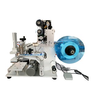 Best Verkopende Semi-Automatische Platte Etiketteermachine Met Datum <span class=keywords><strong>Coder</strong></span> Kartonnen Kaart Label Applicator Fabriek Prijs - Product Image 4