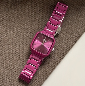 Montre unisexe de luxe personnalisée en acier inoxydable, cadran carré, style sportif simple, mouvement à quartz avec réserve de marche - Product Image 4