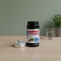 Capsule de croissance capillaire à base de plantes pour adultes en bonne santé, bloqueur de DHT, mélange naturel de palmier nain, lycopène, pygeum, non destiné aux femmes enceintes, 90 500 mg