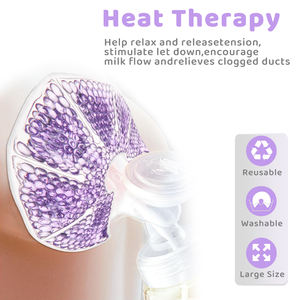 Compresas de Gel Refrigerante para Terapia de Lactancia Reutilizables OEM, 2 Fundas Suaves Lavables, Almohadillas de Lactancia - Product Image 5
