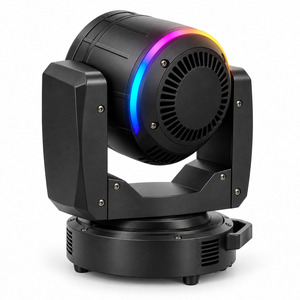 Mini Cabeza Móvil Fresnel Beam Wash 100W RGBW COB, Zoom de 6-40 Grados con Retroiluminación de Anillo para Pequeños Espacios - Product Image 2