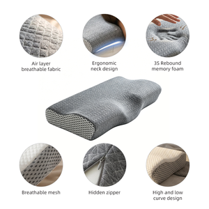 <span class=keywords><strong>Oreiller</strong></span> ergonomique respirant pour dormir, <span class=keywords><strong>oreiller</strong></span> de soutien du cou en mousse à mémoire de forme personnalisée, <span class=keywords><strong>oreiller</strong></span> ergonomique pour le cou - Product Image 3