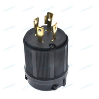 Prise et connecteur à verrouillage par torsion NEMA L14-30R & L14-30P, adaptateur de prise à verrouillage pour générateur 30 ampères 125/250V 3 pôles 4 fils avec mise à la terre