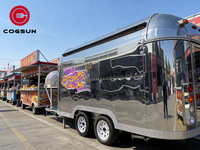 Cogsun Food Trailer Designs : Triporteur alimentaire pour grillades, BBQ, pâtisserie, chariot de restauration à vendre
